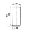 10260370 Albert Leuchten G 370, Acryl Rohr klar 222 mm Produktbild Additional View 1 S