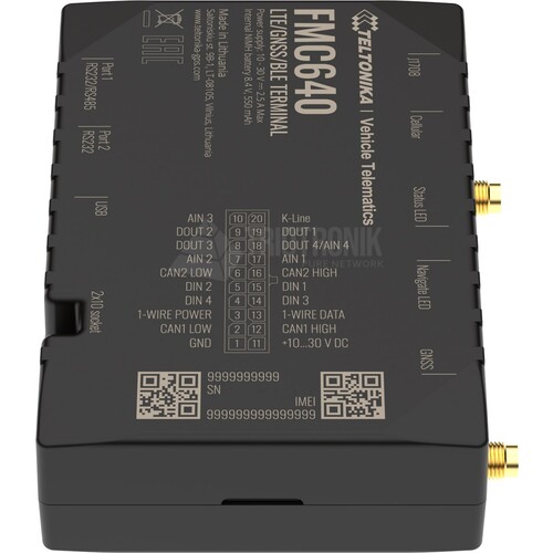 FMC640 Teltonika FMC640 GNSS/LTE/3G/GSM Terminal mit Hochleistungs-Pufferbatter Produktbild Additional View 1 L