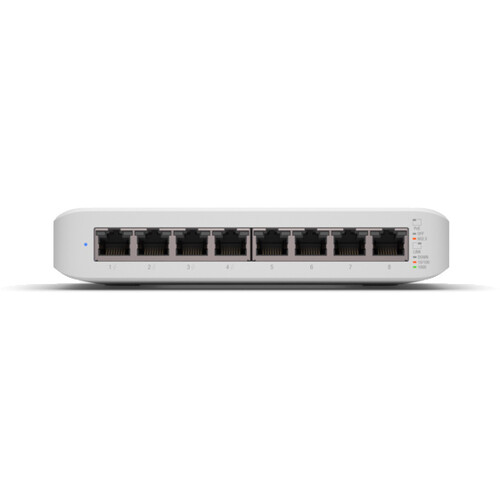 USW-LITE-8-POE Ubiquiti UniFi USW Lite PoE 802.3af/at 8 Port Gigabit Switch mi Produktbild Additional View 1 L