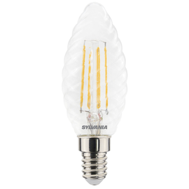 0029487 Sylvania ToLEDo Retro Kerze gedreht E14 4,5W 470lm 827 KL SL Produktbild front M