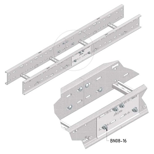 17375 Trayco CLF110 0400 15 3PG Kabelleiter H=110mm, B=400mm, L=3000mm, Produktbild Additional View 1 L