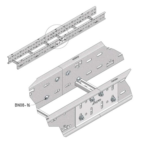 18663 Trayco CLF110 J UG Verbinder CLF110 H=110mm, ultra galva Produktbild Additional View 1 L