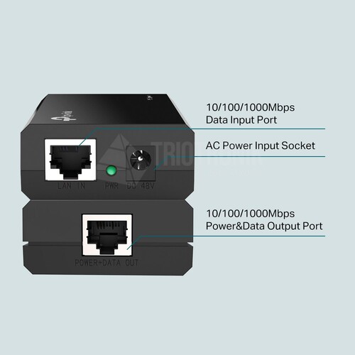 TL-POE150S TP-Link PoE Injector Adapter Produktbild Additional View 1 L