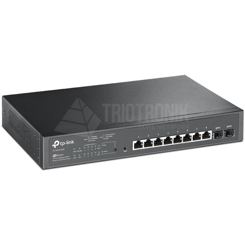 TL-SG2210MP TP-Link JetStream 10 Port Gigabit Smart Switch with 8 Port PoE+ Produktbild Additional View 1 L