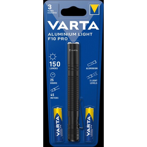 16606101421 Varta Aluminium Light F10 Pro Taschenlampe Produktbild Additional View 1 L