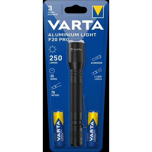 16607101421 Varta Aluminium Light F20 Pro Taschenlampe Produktbild Additional View 1 L