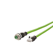 142M2X25010 Metz Connect M12 Industrial Ethernet Leitung, X- kodiert, 1,0 m, M1 Produktbild Additional View 1 S