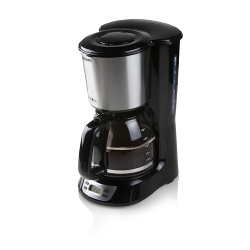 DO708K Domo Filterkaffeemaschine 1,5l 12 Tassen mit Timer Schwarz Produktbild Additional View 1 L