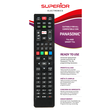 SUPTRB003 Superior Fernbedienung für alle Panasonic TV/Smart TV Ready to use Produktbild Additional View 1 S