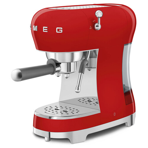 ECF02RDEU SMEG 50s Style, Espresso- Kaffeemaschine, Rot, Siebträger, 15 bar Produktbild Additional View 1 L