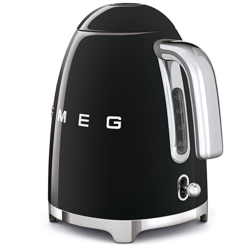 KLF03BLEU SMEG 50s Style, 1,7 I- Wasserkocher, Schwarz, Soft Opening Kan Produktbild Additional View 1 L