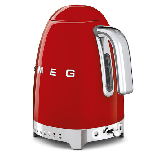 KLF04RDEU SMEG 50s Style, 1,7 I- Wasserkocher, Rot , 7 Temperaturstufen, Produktbild Additional View 1 L