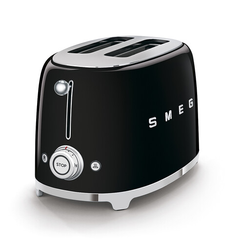 TSF01BLEU SMEG 50s Style, 2-Schlitz- Toaster, kompakt, Schwarz, 6 Röstgradst Produktbild Additional View 1 L