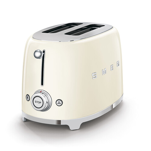TSF01CREU SMEG 50s Style, 2-Schlitz- Toaster, kompakt, Creme, 6 Röstgradstuf Produktbild Additional View 1 L