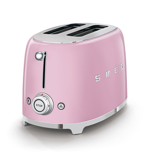 TSF01PKEU SMEG 50s Style, 2-Schlitz- Toaster, kompakt, Cadillac Pink, 6 Röst Produktbild Additional View 1 L
