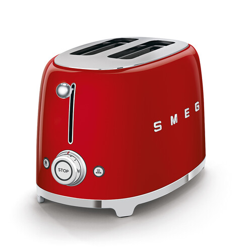 TSF01RDEU SMEG 50s Style, 2-Schlitz- Toaster, kompakt, Rot, 6 Röstgradstufen Produktbild Additional View 1 L