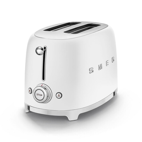 TSF01WHMEU SMEG 50s Style, 2-Schlitz- Toaster, kompakt, Weiß Matt, 6 Röstgrad Produktbild Additional View 1 L