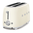 TSF02CREU SMEG 50s Style, 2-Schlitz- Toaster, lang, Creme, 6 Röstgradstufen, Produktbild Additional View 1 S