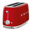TSF02RDEU SMEG 50s Style, 2-Schlitz- Toaster, lang, Rot, 6 Röstgradstufen, 3 Produktbild 1 S