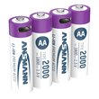 1312-0036 Ansmann Li-Ion Akkus Mignon AA 1,5V 2000mAh 4er-Bli. m.USB-C Ladebuchse Produktbild Additional View 1 S