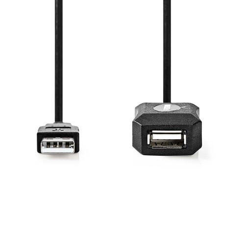 CCGL60EXTBK50 Nedis Aktives USB 2.0 Verlängerungskabel A Ste.- A Buchse 5,0m Produktbild Additional View 1 L