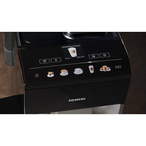 TQ515D03 Siemens EQ500 Kaffeevollautomat Edelstahl Schwarz, mit Milchbehälter Produktbild Additional View 1 L