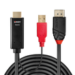 41424 Lindy 0.5m HDMI an DisplayPort Adapterkabel Produktbild Additional View 1 S