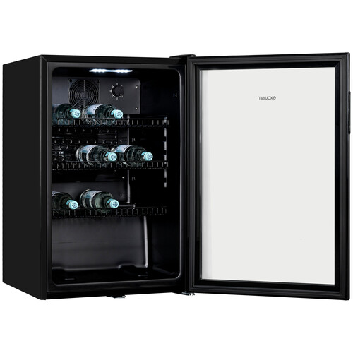 810930503 Exquisit GKS120-GT-160C black Glastürkühlschrank 84 x 54 x 54,5 cm Produktbild Additional View 1 L