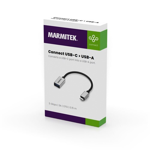 25008375 Marmitek Connect USB-C > USB-A Adapter USB type C -> USB-A Produktbild Additional View 1 L