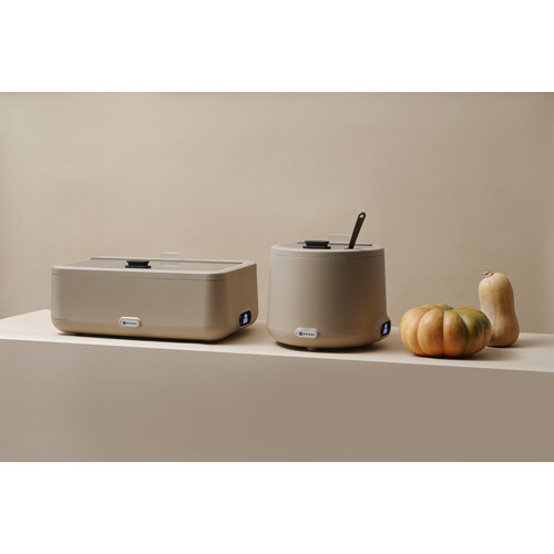 860557 Hendi Suppenkessel UNIQ, HENDI, 8L, Taupe, 220-240V/500W, 365x(H)325mm Produktbild Additional View 1 L