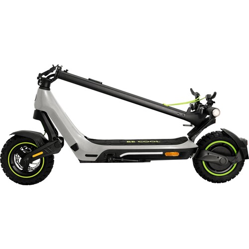 eSC-Hi10 BE COOL Elektro-Scooter Hi10 Meteoritgrau/Grün 500W, 50km Reichweite Produktbild Additional View 1 L