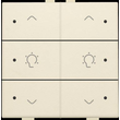 100-52046 Niko Doppel Dimmersteuerung mit LED für Niko Home Control, cream Produktbild 1 S