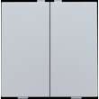 121-51002 Niko Zweifach Taster für Niko Home Control, sterling coated Produktbild 1 S