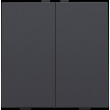 122-51002 Niko Zweifach Taster für Niko Home Control, anthracite coated Produktbild 1 S