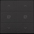 200-51036 Niko Zweifach Taster für Niko Home Control, piano black coated Produktbild 1 S