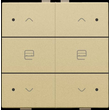 221-51036 Niko Zweifach Taster für Niko Home Control, gold coated Produktbild 1 S