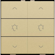221-51046 Niko Doppel Dimmersteuerung für Niko Home Control, gold coated Produktbild 1 S