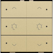 221-52046 Niko Doppel Dimmersteuerung mit LED für Niko Home Control, gold coa Produktbild 1 S