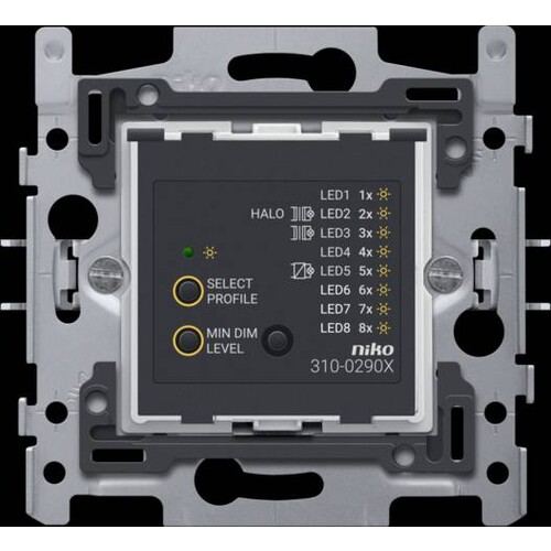 310-02900 Niko Sockel für Universal Tastdimmer PLC Entstörung, 3   300 W, 2 Produktbild Additional View 1 L