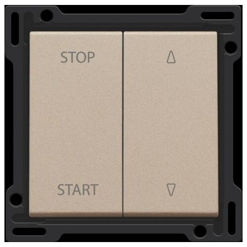 157-65905 Niko Abdeckung für elektrisch getrennte Rollladenschalter, champagne  Produktbild Additional View 1 L