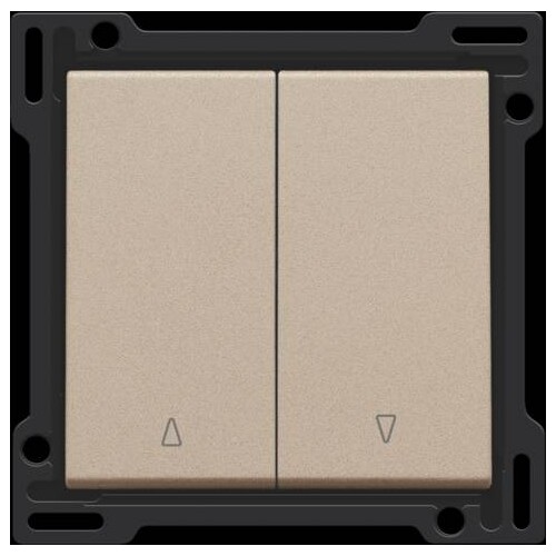 157-65914 Niko Abdeckung für Doppel Rollladentaster, champagne coated Produktbild Additional View 1 L