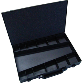 181405 Intercable Metallkoffer leer 13 Fächer 50 x 400 x 250 mm mit Griff Produktbild front M