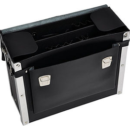 103951 Intercable Lederkoffer EuroProfi schwarz leer Produktbild front M