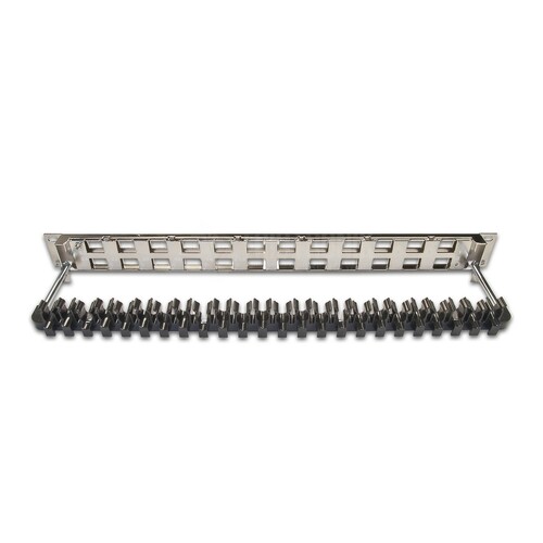 WKS PANEL 24 NICKEL Wirewin Wirewin High Quality 24 Port Leerpanel für Keys Produktbild Additional View 2 L