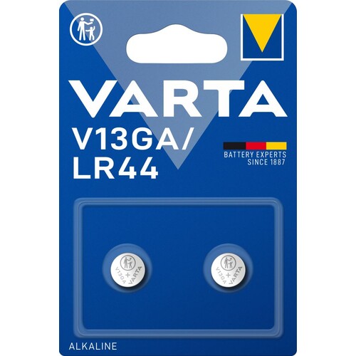 04276101402 VARTA ELECTRONICS V13GA/LR44 (2STK.-BL.) Knopfzellenbatterie 1,5V Produktbild Additional View 2 L