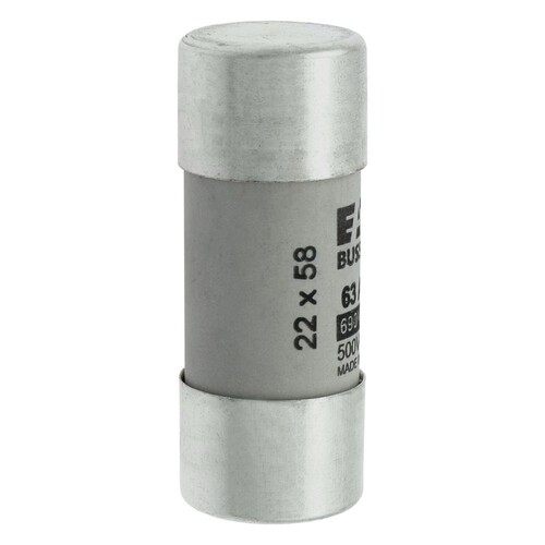 C22G63 Eaton CYLINDRICAL FUSE 22 x 58 63A GG 690V AC Produktbild Additional View 2 L