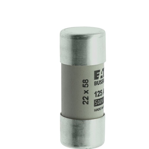 C22G125 Eaton CYLINDRICAL FUSE 22 x 58 125A GG 400V AC Produktbild Additional View 2 L