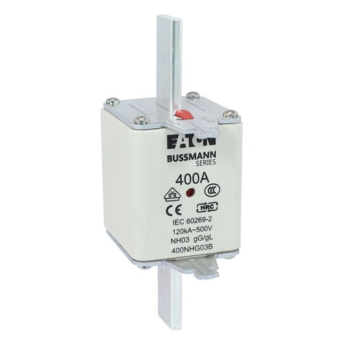 400NHG03B Eaton NH FUSE 400A 500V GL/GG SIZE 03 DUAL IN Produktbild Additional View 2 L