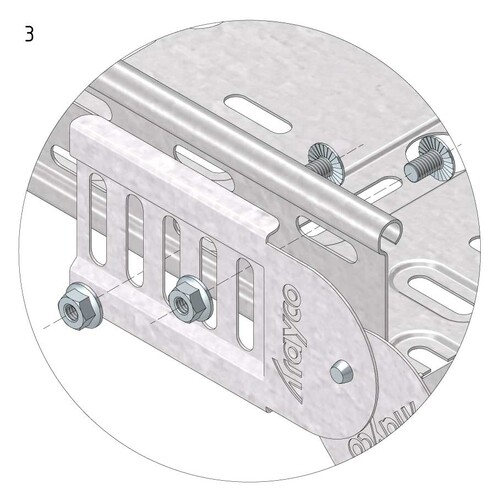 10186 Trayco CT60-VH-PG Kabelrinne Gelenkverbinder Produktbild Additional View 2 L