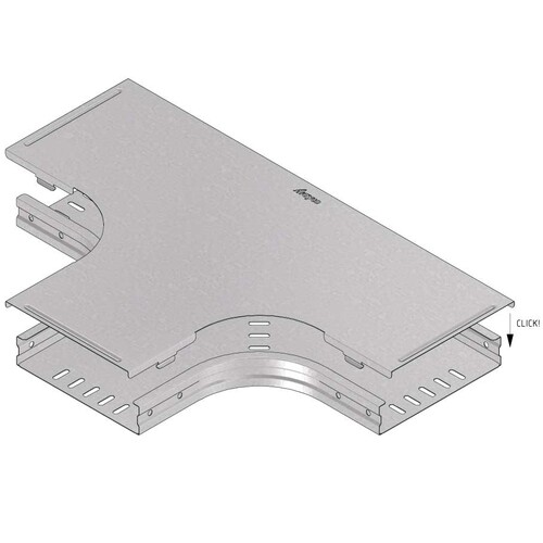 10114 Trayco CT-CT-200-PG Kabelrinne Deckel für T-Stück 200mm Produktbild Additional View 2 L